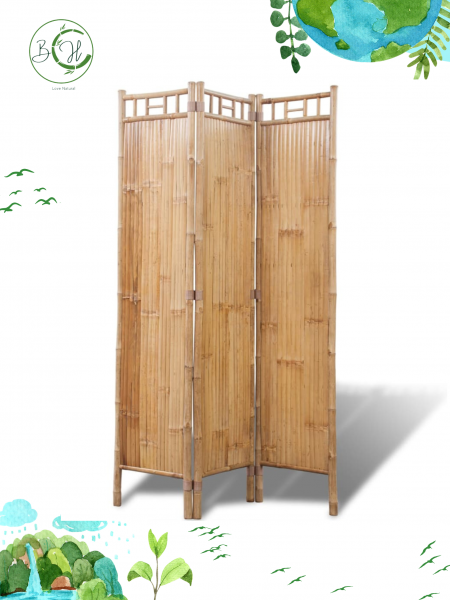 Bamboo room 3-panel