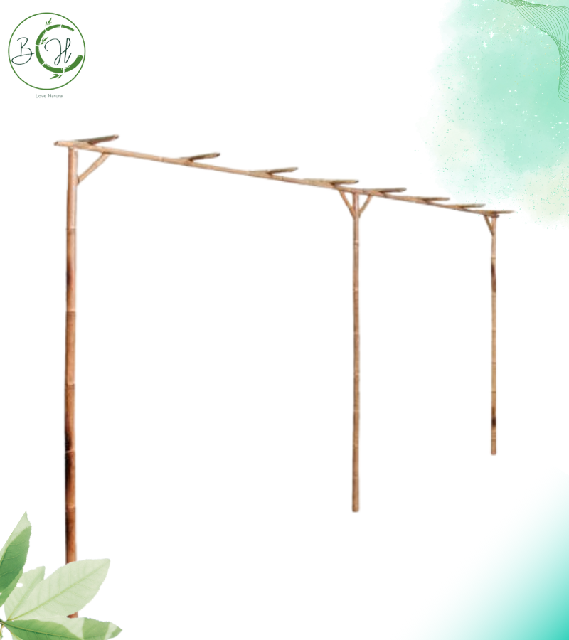 Bamboo pergola