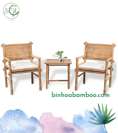 Bamboo table and chairs