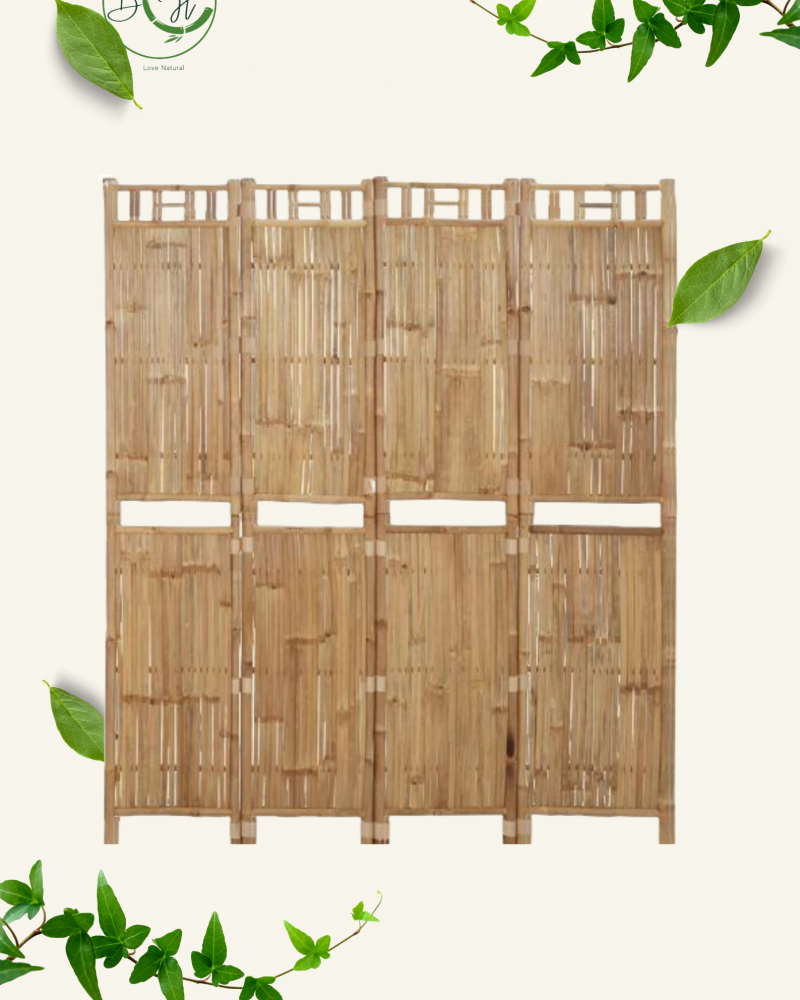 Bamboo room 4-panel