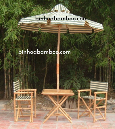 bamboo table and chair